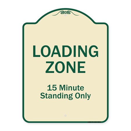 Designer Series-Loading Zone 15 Minutes Standing Only, 24" x 18", TG-1824-9833